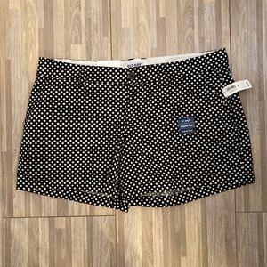 Old navy black/white shorts size 14 NWT
